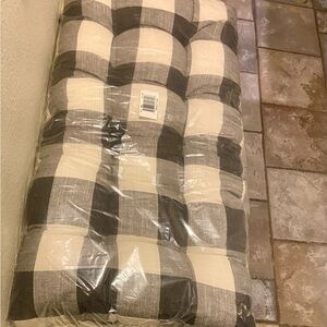 Brand New Plaid Bench Cushion
